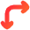 Line Arrow Top Left Corner Icon from Flex Gradient Set