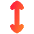 Line Arrow Vertical Icon from Flex Gradient Set