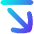Line Line Arrow Diagonal Bottom Right Icon from Flex Gradient Set