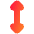 Arrow Vertical Icon from Flex Gradient Set