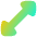 Diagonal Triangle Arrow 1 Icon from Flex Gradient Set