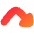 Triangle Arrow Bounce Down Right Icon from Flex Gradient Set