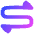 Triangle Arrow Curvy Both Direction 1 Icon from Flex Gradient Set