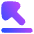 Triangle Arrow Diagonal Top Left Icon from Flex Gradient Set