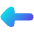 Triangle Arrow Left 1 Icon from Flex Gradient Set