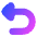 Triangle Arrow Turn Backward Icon from Flex Gradient Set