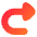 Triangle Arrow Turn Forward Icon from Flex Gradient Set