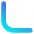 Tailless Line Arrow Bottom Left Icon from Flex Gradient Set