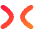 Tailless Line Arrow Shrink Horizontal 1 Icon from Flex Gradient Set