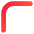 Tailless Line Arrow Top Left Icon from Flex Gradient Set