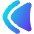 Double Tailless Triangle Arrow Left Icon from Flex Gradient Set