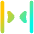 Tailless Triangle Arrow Shrink Horizontal 2 Icon from Flex Gradient Set