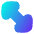 Thick Arrow Diagonal 2 Icon from Flex Gradient Set