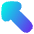 Thick Arrow Diagonal Upper Left Icon from Flex Gradient Set