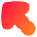 Thick Arrow Diagonal Upper Left Large Icon from Flex Gradient Set