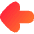 Thick Arrow Left Large Icon from Flex Gradient Set