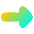Thick Arrow Right Icon from Flex Gradient Set