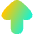 Thick Arrow Up Large Icon from Flex Gradient Set
