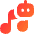 Ai Generate Music Robot Icon from Flex Gradient Set