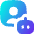 Ai Generate Portrait Image Robot Icon from Flex Gradient Set