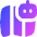 Ai Map Generating Robot Icon from Flex Gradient Set
