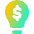 Business Idea Money Icon from Flex Gradient Set