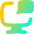 Desktop Chat Icon from Flex Gradient Set