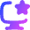 Desktop Favorite Star Icon from Flex Gradient Set