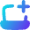 Laptop Add Plus Icon from Flex Gradient Set
