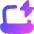 Laptop Charging Icon from Flex Gradient Set