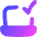 Laptop Check Validate Icon from Flex Gradient Set