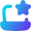 Laptop Favorite Star Icon from Flex Gradient Set