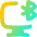 Monitor Bluetooth Icon from Flex Gradient Set