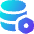Database Setting Bolt Nut Icon from Flex Gradient Set