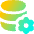 Database Setting Gear Icon from Flex Gradient Set