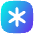 Asterisk Square 1 Icon from Flex Gradient Set