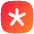 Asterisk Square 3 Icon from Flex Gradient Set