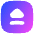 Eject Square Icon from Flex Gradient Set