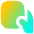 One Handed Holding Tablet Handheld Icon from Flex Gradient Set