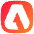 Adobe Logo Icon from Flex Gradient Set