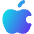 Apple Logo Icon from Flex Gradient Set