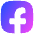 Facebook Logo 1 Icon from Flex Gradient Set