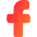 Facebook Logo 2 Icon from Flex Gradient Set