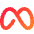 Meta Logo Icon from Flex Gradient Set