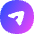 Telegram Logo Icon from Flex Gradient Set