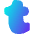 Tumblr Logo Icon from Flex Gradient Set