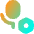 Microphone Setting Bolt Nut Icon from Flex Gradient Set