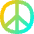 Peace Symbol Icon from Flex Gradient Set