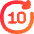 Button Go Forward 10 Icon from Flex Gradient Set