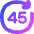 Button Go Forward 45 Icon from Flex Gradient Set